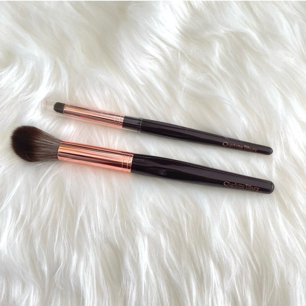 Charlotte Tilbury Dual Brush Set - Black and Rose Gold